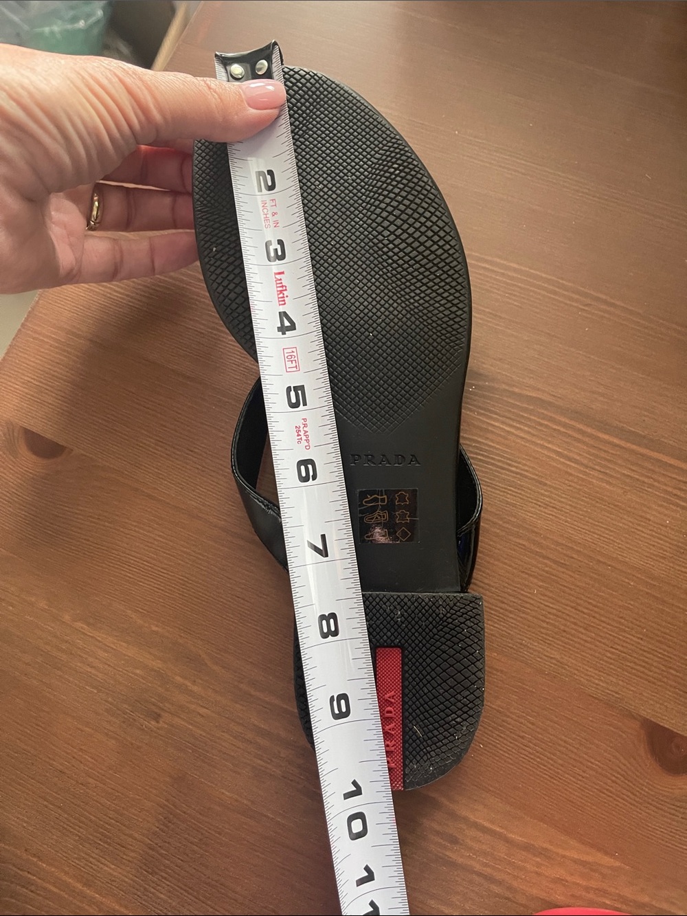 🛍️Prada Patent Jewel Thong Slides 37.5 - Picture 13 of 14